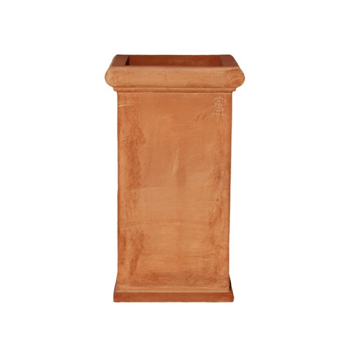 Square Smooth Terracotta Umbrella Stand